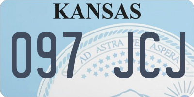 KS license plate 097JCJ