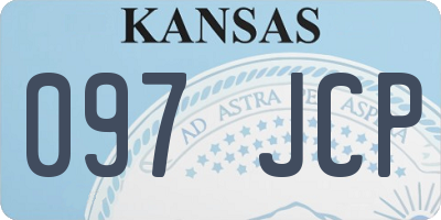 KS license plate 097JCP