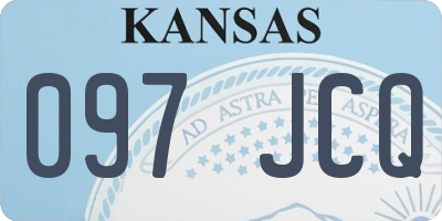 KS license plate 097JCQ