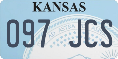 KS license plate 097JCS