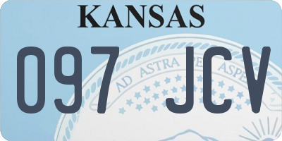 KS license plate 097JCV