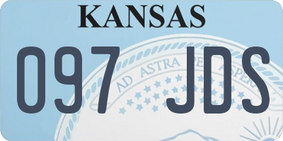 KS license plate 097JDS