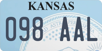 KS license plate 098AAL