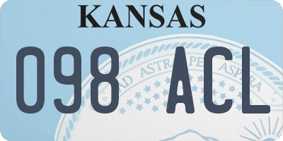 KS license plate 098ACL