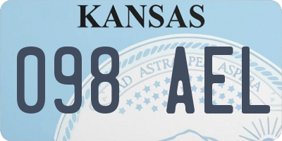 KS license plate 098AEL