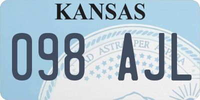 KS license plate 098AJL