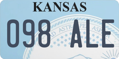 KS license plate 098ALE