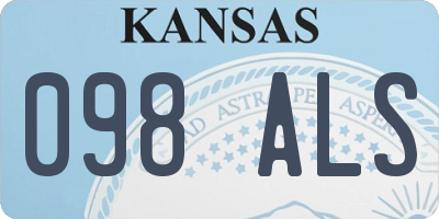 KS license plate 098ALS