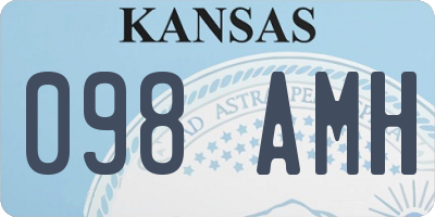 KS license plate 098AMH