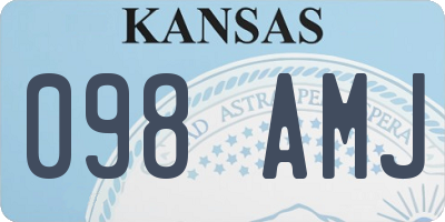 KS license plate 098AMJ