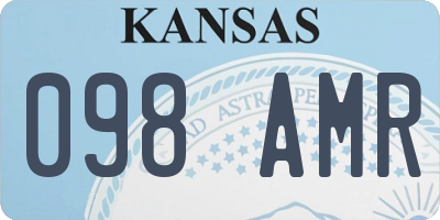 KS license plate 098AMR