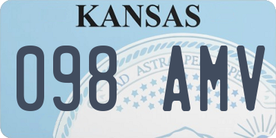 KS license plate 098AMV