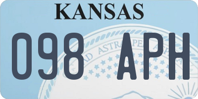 KS license plate 098APH