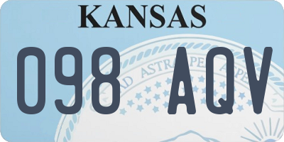 KS license plate 098AQV