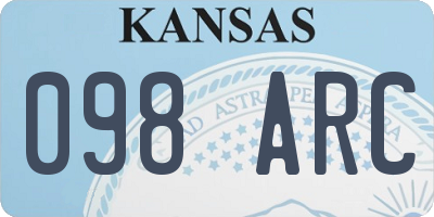KS license plate 098ARC