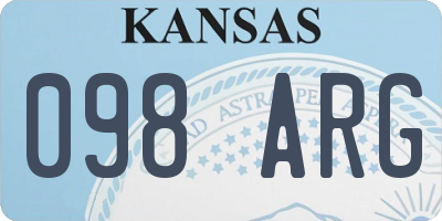 KS license plate 098ARG