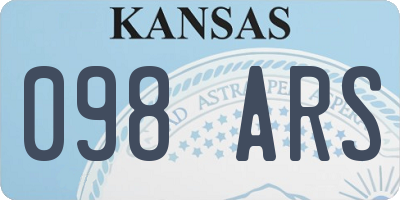 KS license plate 098ARS