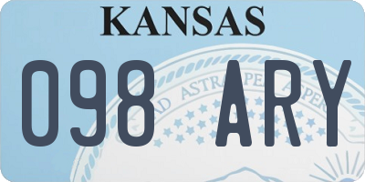 KS license plate 098ARY