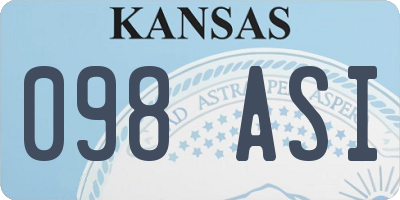 KS license plate 098ASI