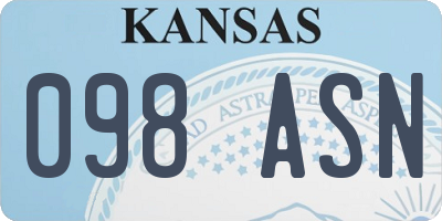 KS license plate 098ASN