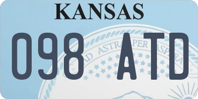 KS license plate 098ATD