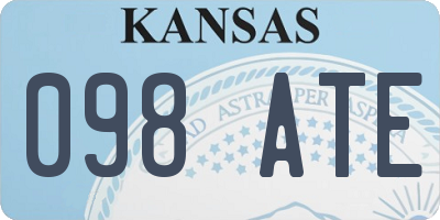 KS license plate 098ATE