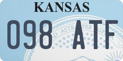 KS license plate 098ATF