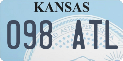 KS license plate 098ATL