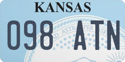 KS license plate 098ATN