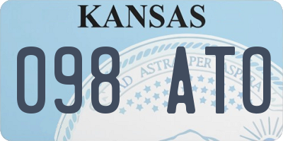 KS license plate 098ATO