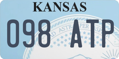 KS license plate 098ATP