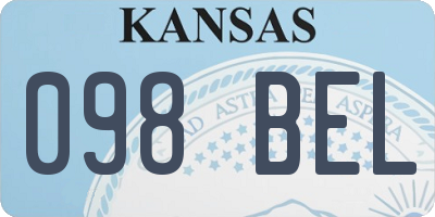 KS license plate 098BEL