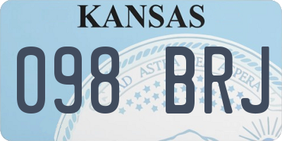 KS license plate 098BRJ