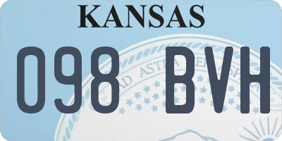 KS license plate 098BVH