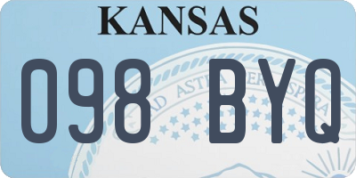 KS license plate 098BYQ