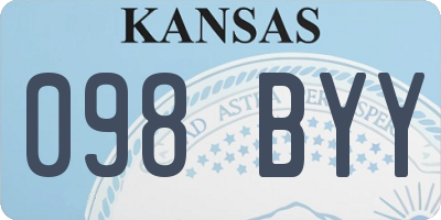 KS license plate 098BYY