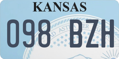 KS license plate 098BZH