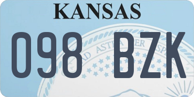 KS license plate 098BZK
