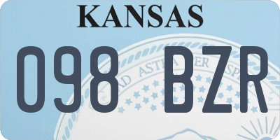 KS license plate 098BZR