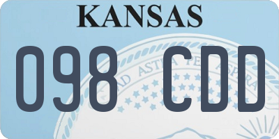 KS license plate 098CDD