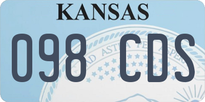 KS license plate 098CDS