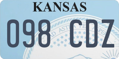 KS license plate 098CDZ