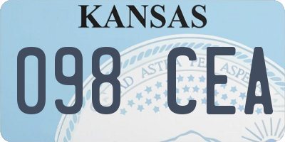 KS license plate 098CEA