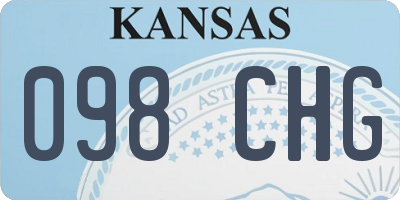 KS license plate 098CHG