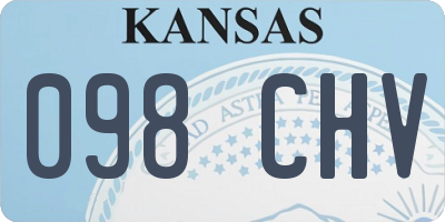 KS license plate 098CHV