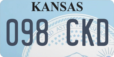 KS license plate 098CKD