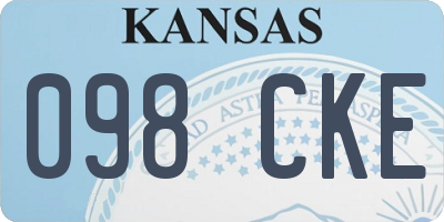 KS license plate 098CKE