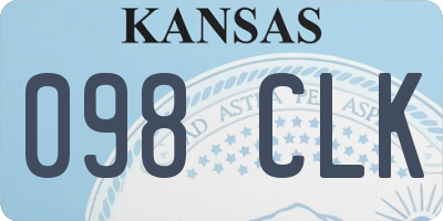 KS license plate 098CLK