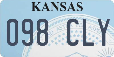 KS license plate 098CLY