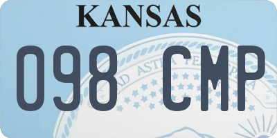 KS license plate 098CMP